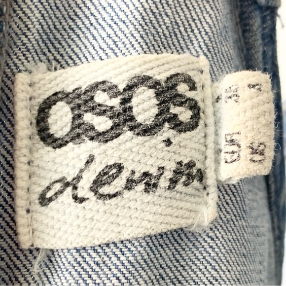 ASOS Denim Short Halter Dress Jumper Size 4 - Picture 6 of 9